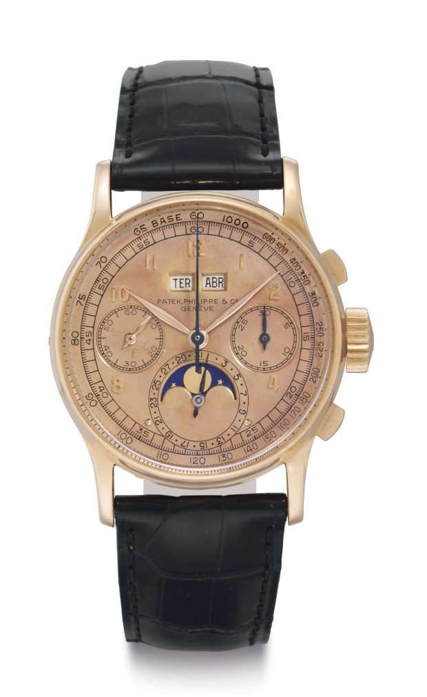 This Patek Philippe Perpetual Calendar Chronograph sold for $674,500 at Christie's.