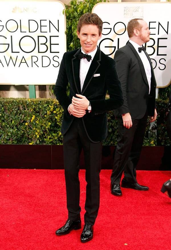 Eddie Redmayne Wearing Chopard At the Golden Globes 2015