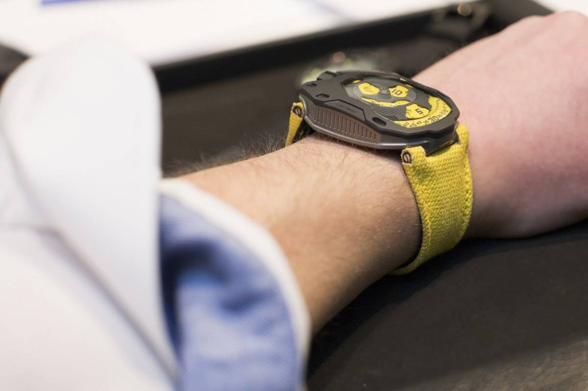 Urwerk UR-105 TA Black Lemon Watch 2015 Wrist