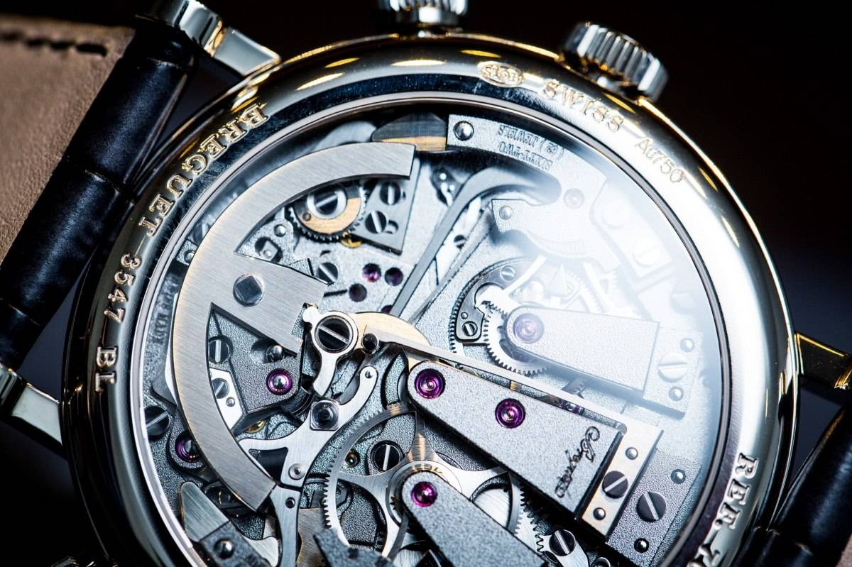 Breguet 7077 La Tradition Chronograph Indépendant Watch Baselworld 2015 Back Close Up