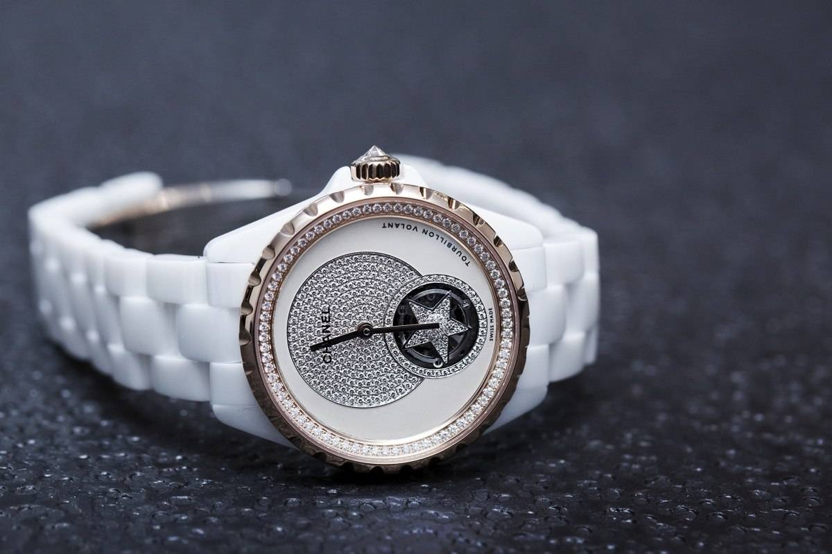 Chanel J12 Flying Tourbillon White Watch Baselworld 2015 side