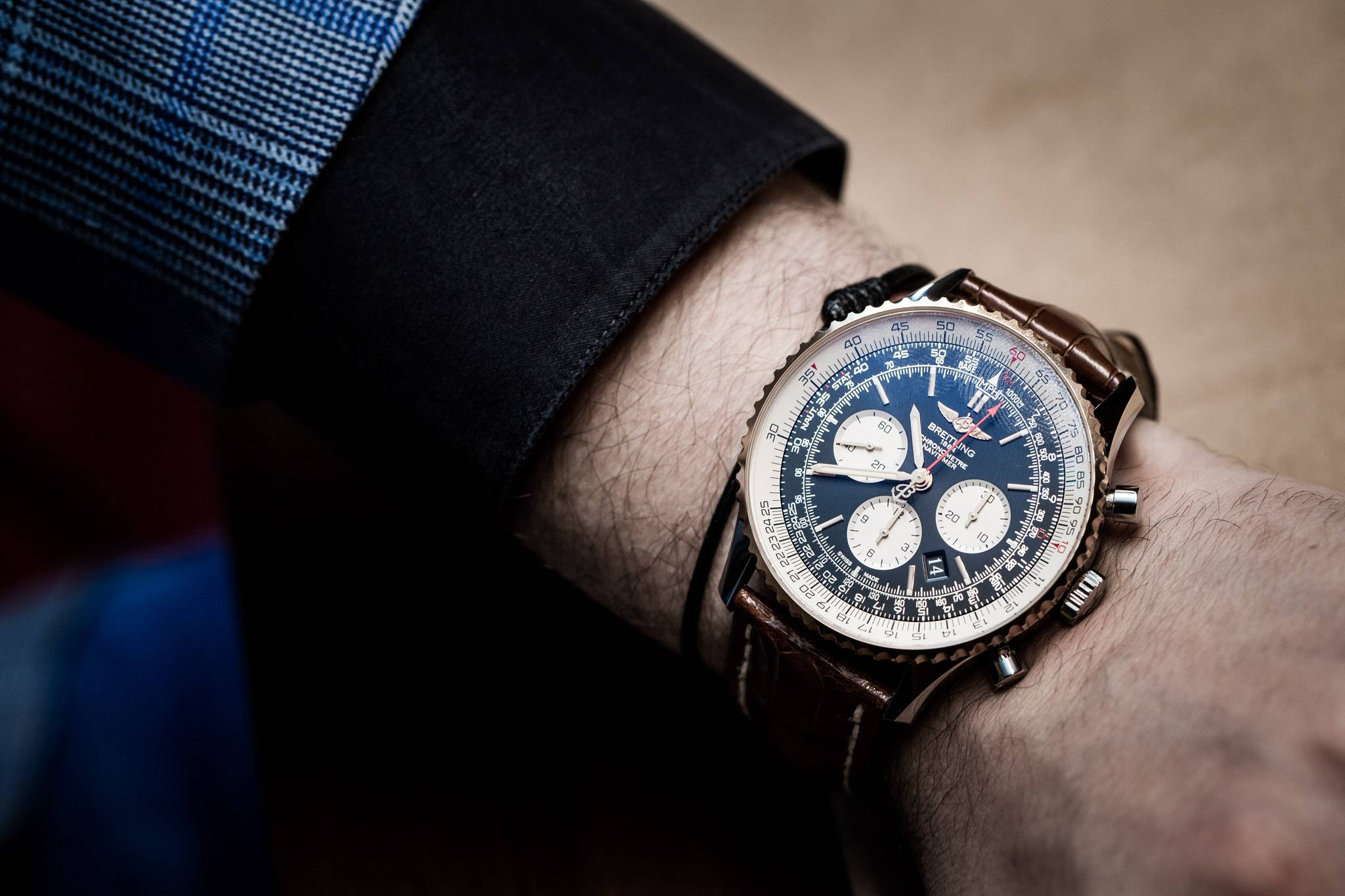Breitling Navitimer 01 46mm Baselworld 2015 Watch Wrist