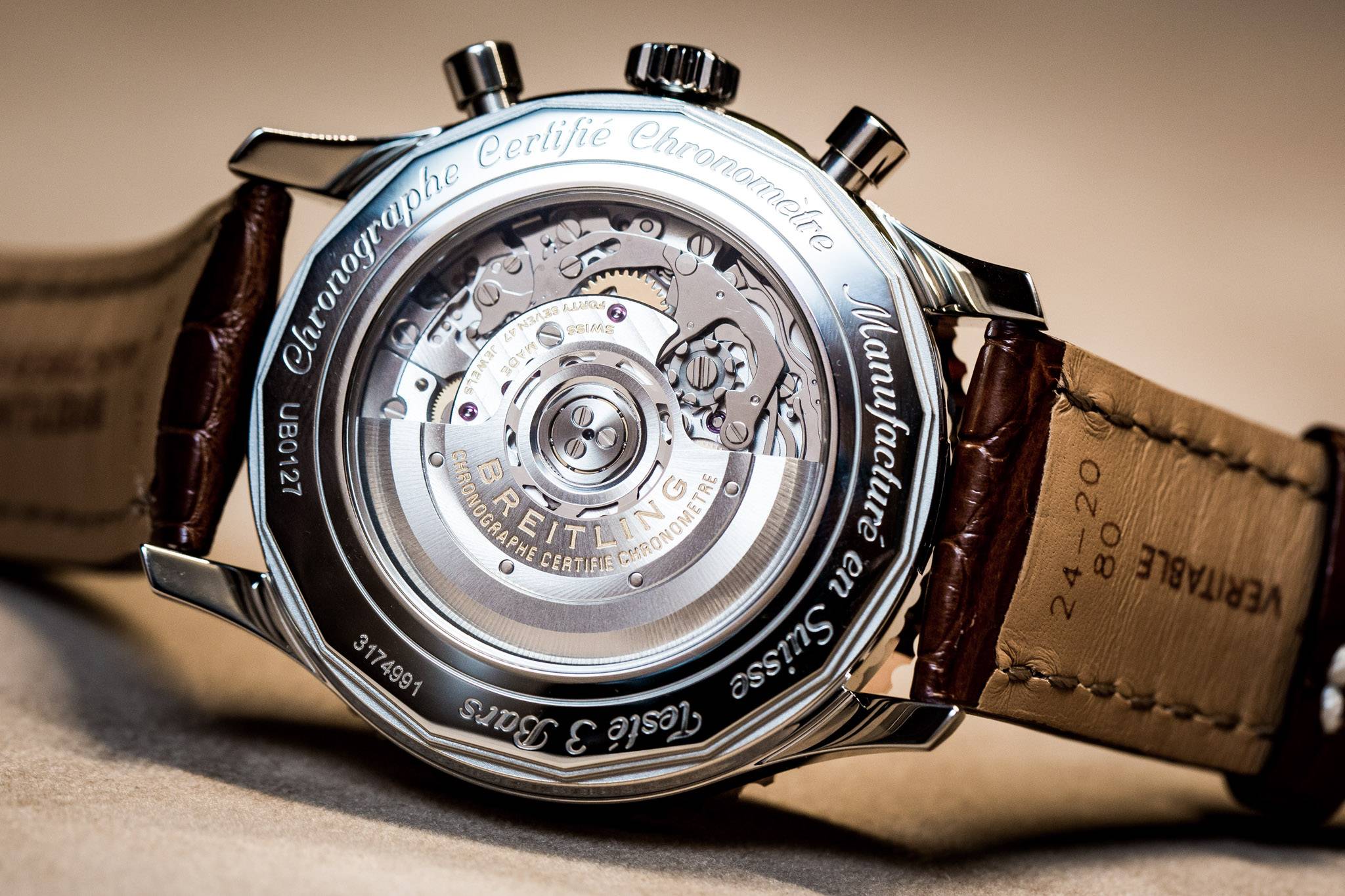 Breitling Navitimer 01 46mm Baselworld 2015 Watch Back