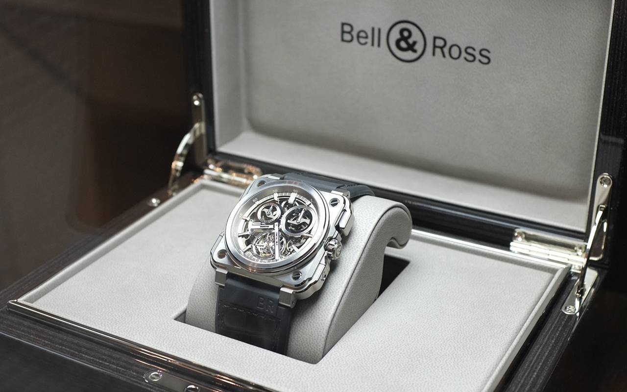 The Bell & Ross BR-X1 Chronograph Tourbillon on display at les Invalides