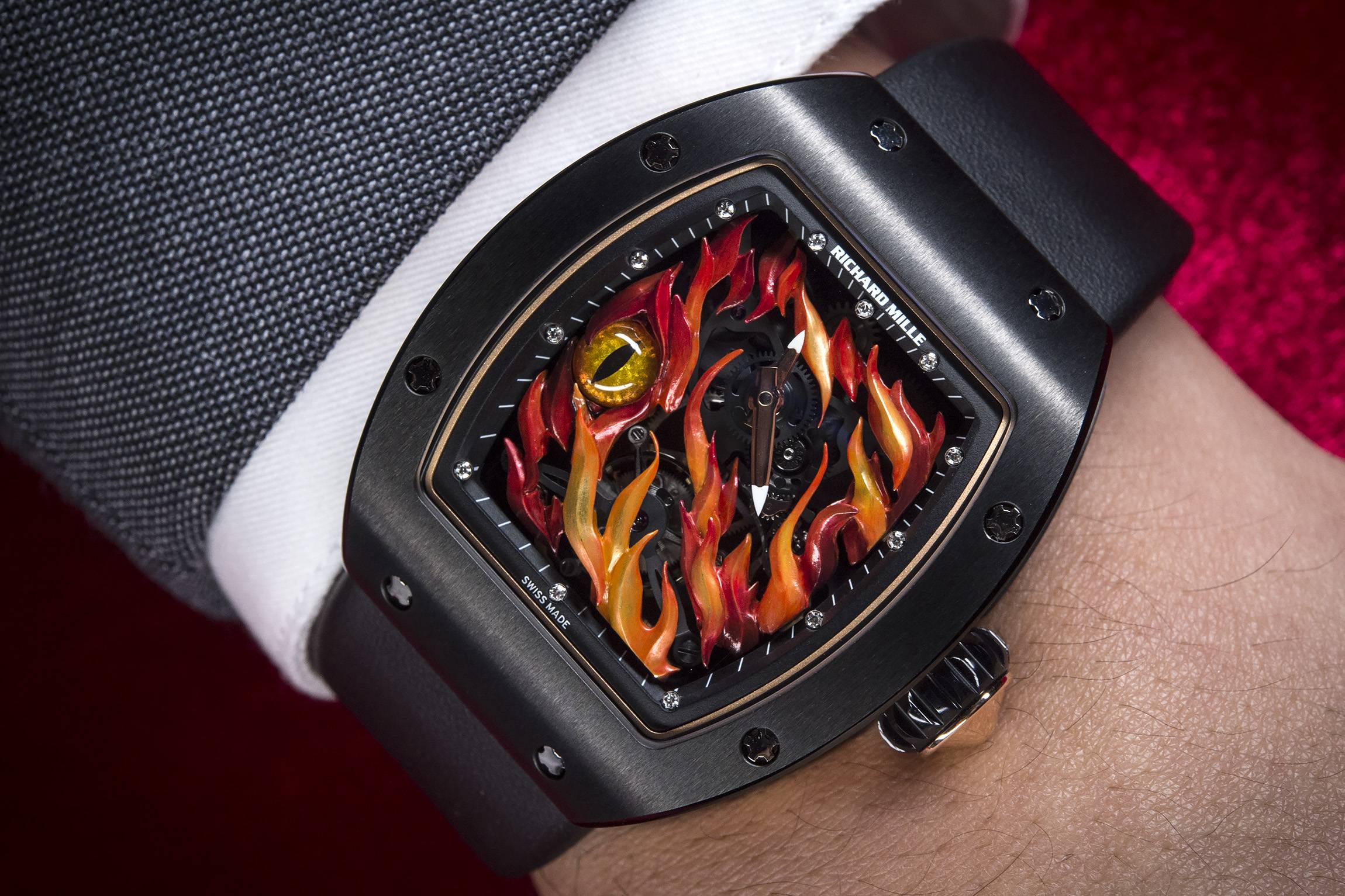 Richard Mille Evil Eye RM 26-02 Tourbillon Watch Watches And Wonders 2015 Wrist 2