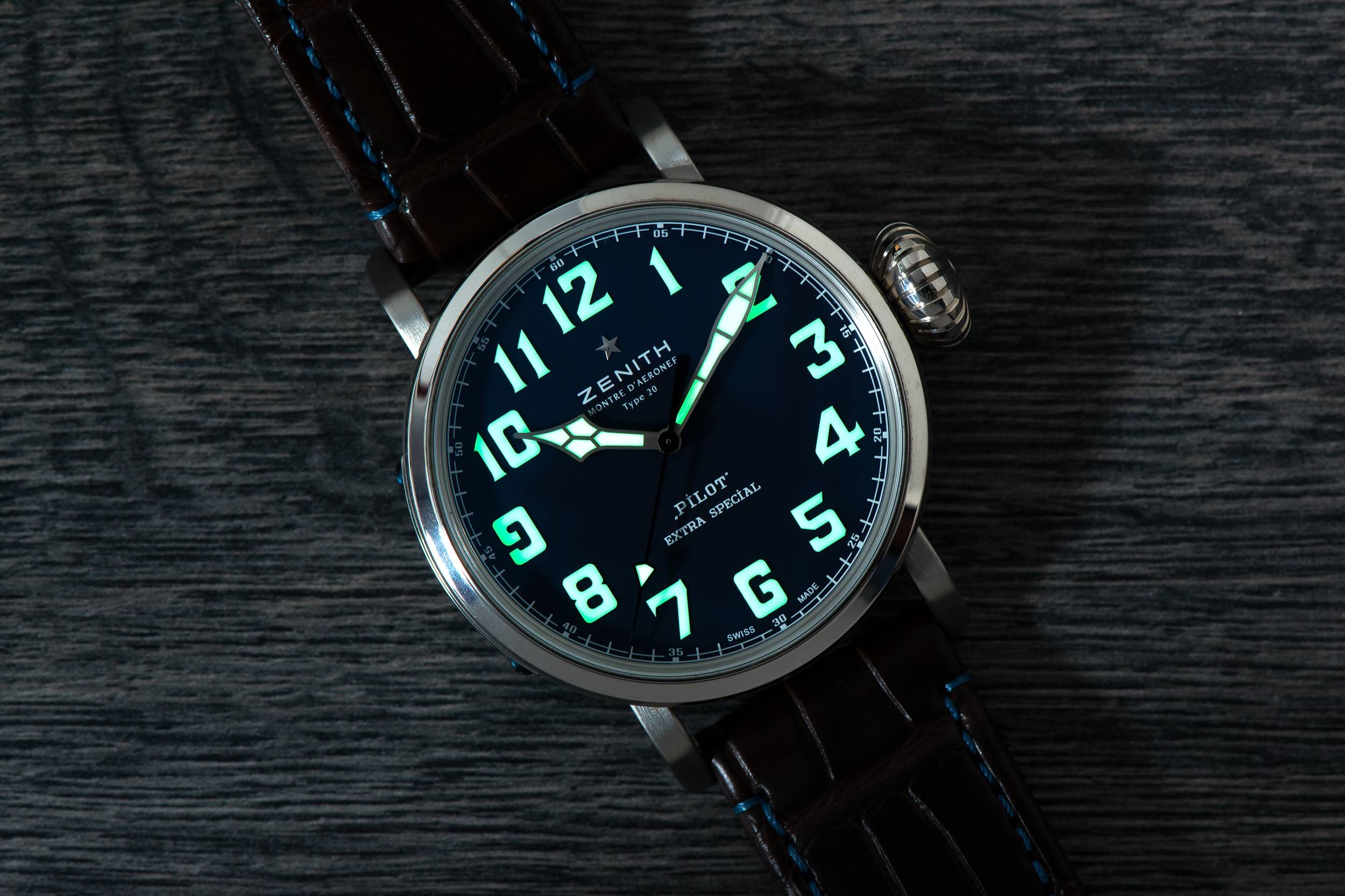 Unique Zenith Pilot Extra Special Made For The Watch Gallery Lume