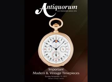 Patek Philippe and Rolex at Antiquorum’s “Important Modern & Vintage Timepieces” Auction