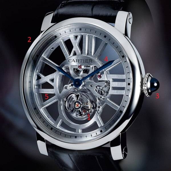 Haute Timepieces: Cartier Skeleton Flying Tourbillon Watch