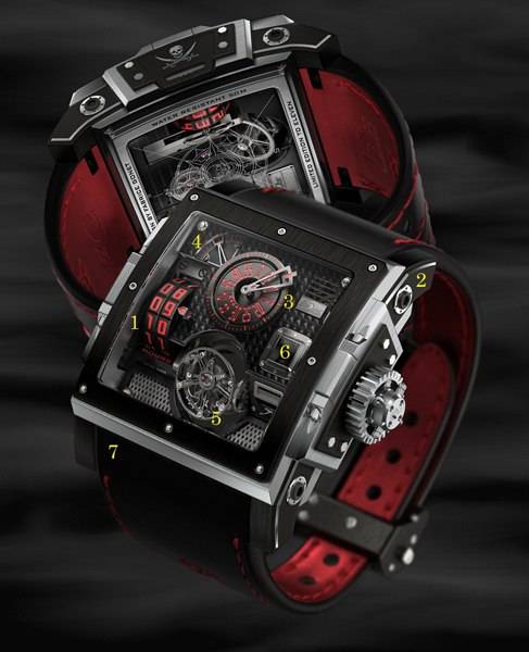 Haute Timepieces: HD3 Bi-Axial Tourbillon Black Pearl Watch