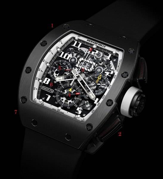 Haute Timepieces: Richard Mille RM011 DLC Titanium “Americas White” Watch