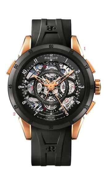 Haute Timepieces: Perrelet Semi-Skeletonized Split-Seconds Chronograph Watch