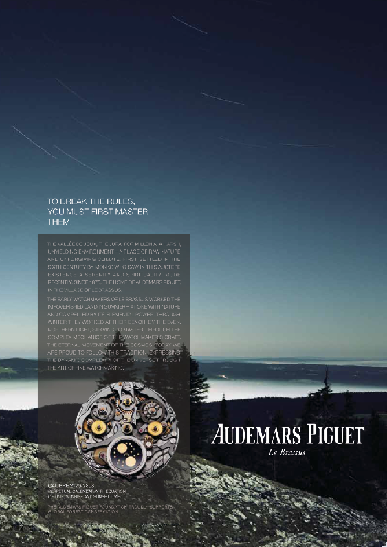 Audemars Piguet 2012 Ad Campaign