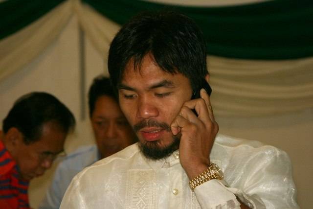 Celebrity Corner: Manny Pacquiao wearing the Gold Presidential Rolex