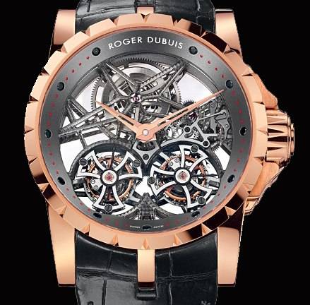 Haute Time Watch of the Day: Roger Dubuis Excalibur Skeleton Double Flying Tourbillon