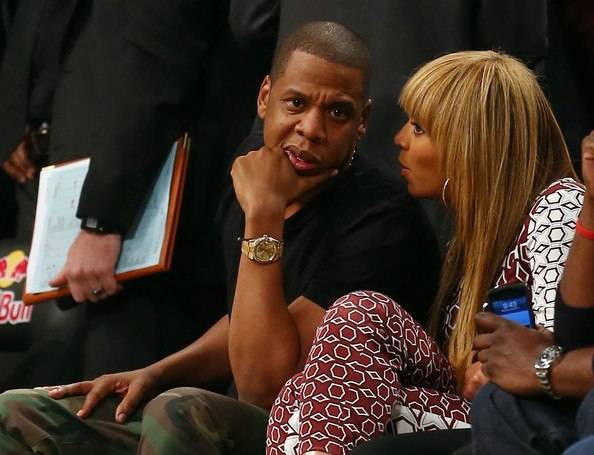 Celebrity Living: Jay-Z at Brooklyn Nets games wearing a Rolex Oyster Perpetual Day-Date in Gold