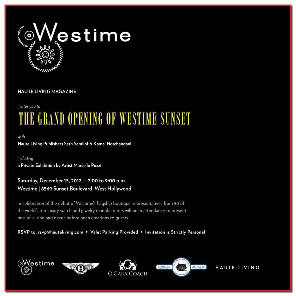 Grand Opening of Westime Sunset — And You’re Invited!