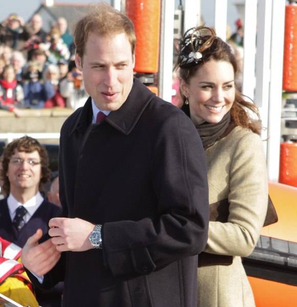 Celebrity Living: Prince William is wearing a Omega Seamaster