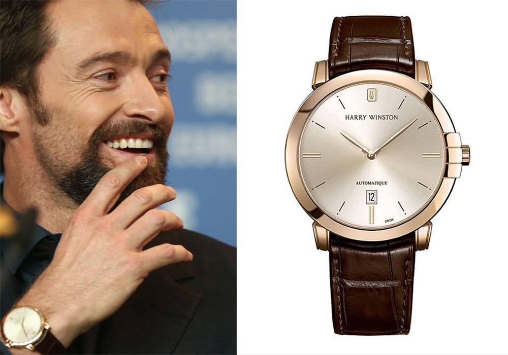 Hugh Jackman Spotted Wearing His Favorite $22,300 Harry Winston Midnight Automatic