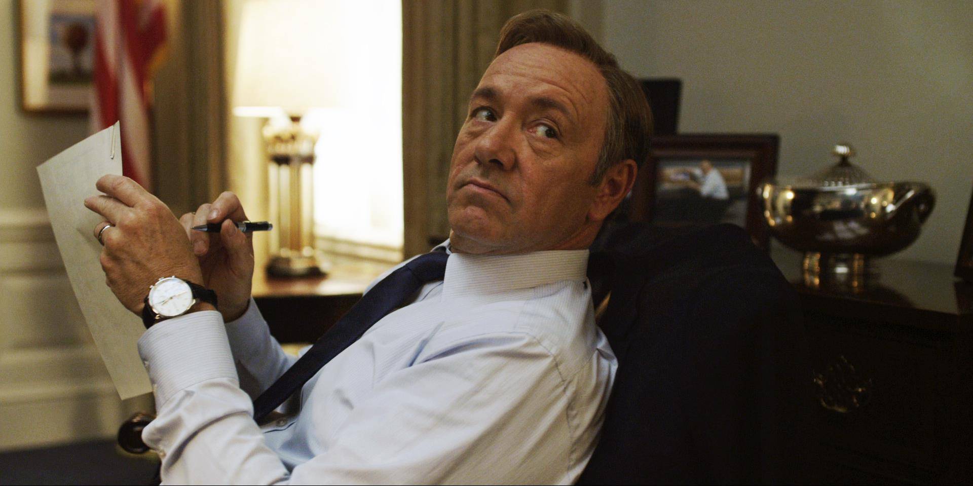 Kevin Spacey Wears IWC Portugese Chronograph in House of Cards