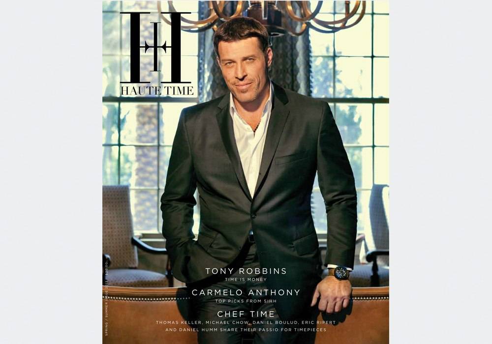 Read the First Ever Issue of HAUTE TIME Featuring Tony Robbins