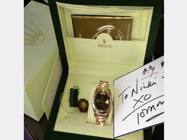Tommy Hilfiger Gifts Nicki Minaj $32,000 Rolex for Being His Met Gala Date