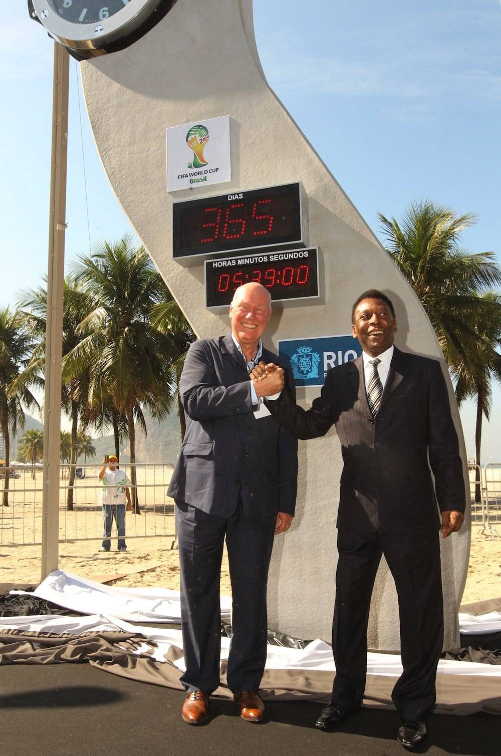 Hublot and Pelé Unveil Countdown to Brazil World Cup Clock
