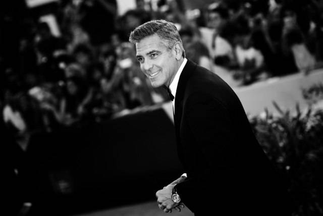 George Clooney Spotted Wearing Omega De Ville Hour Vision