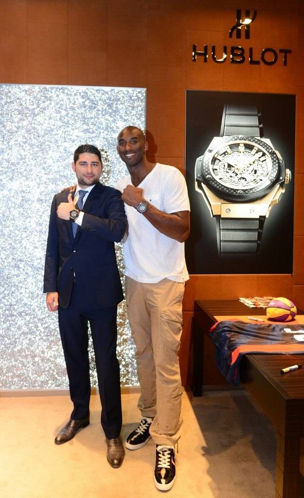 Kobe Bryant Visits the Hublot Boutique in Abu Dhabi