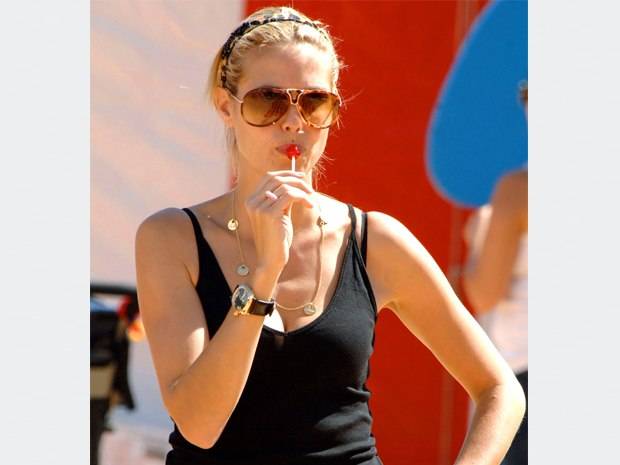 Heidi Klum Spotted Wearing Panerai Radiomir