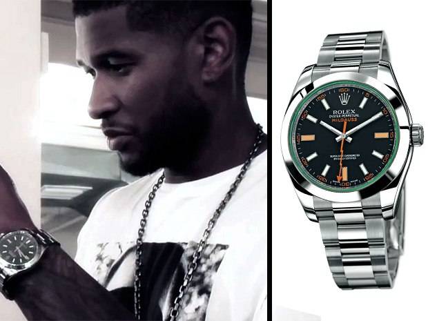 Usher Spotted Wearing Rolex Milgauss