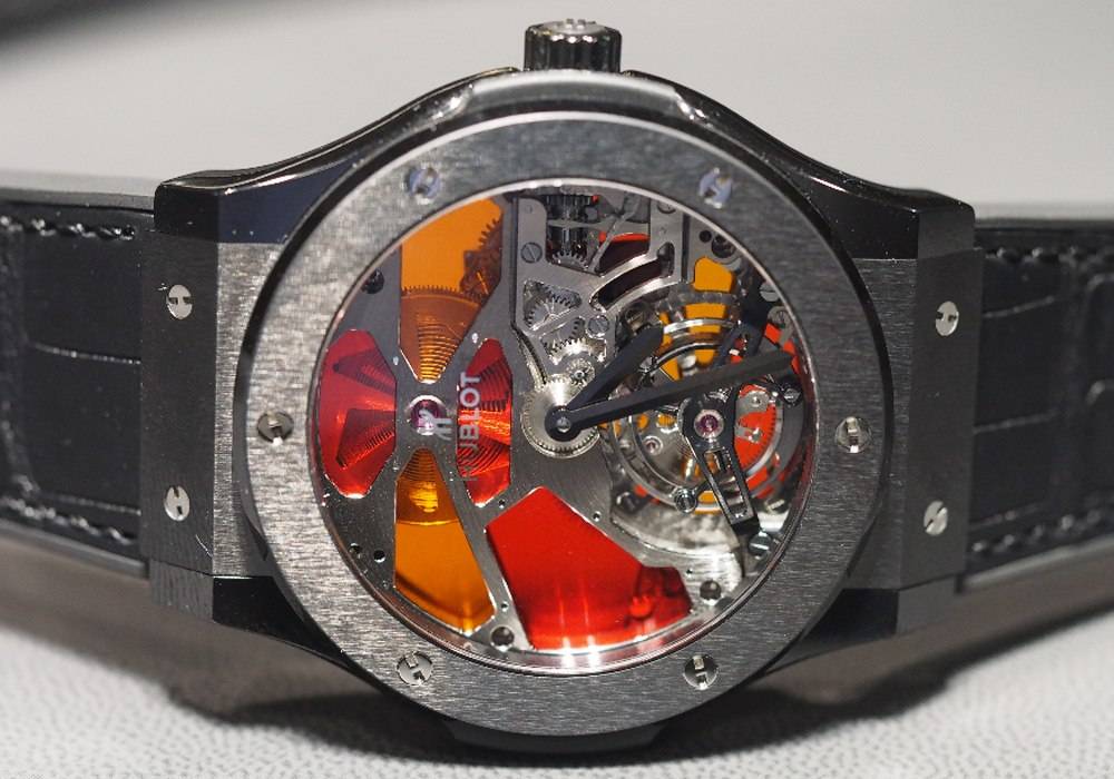 Carmelo Anthony’s Haute Time Watch of the Day:  Hublot Classic Fusion Tourbillon Titanium Red Vitrail