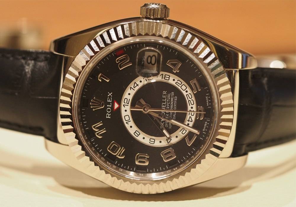 Carmelo Anthony’s Haute Time Watch of the Day:  Rolex Oyster 42mm White Gold Sky-Dweller