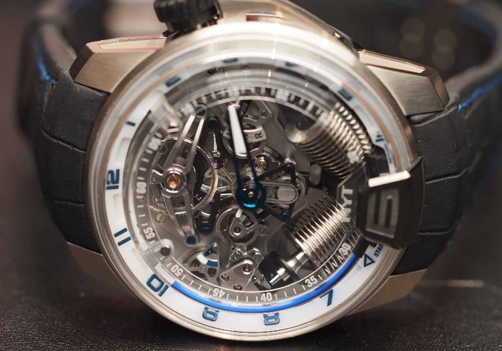 Carmelo Anthony’s Haute Time Watch of the Day:  HYT H2 Titanium & White Gold Blue