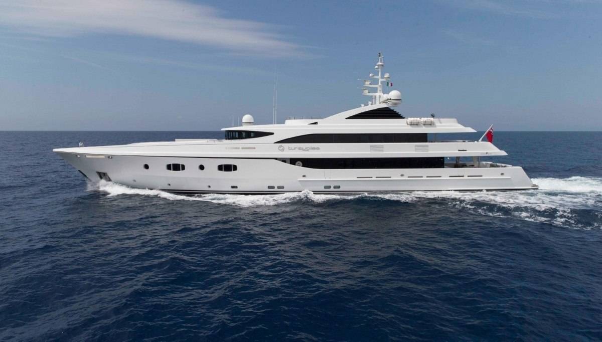 Burgess Reveals H2 Designed Turquoise Yacht Update