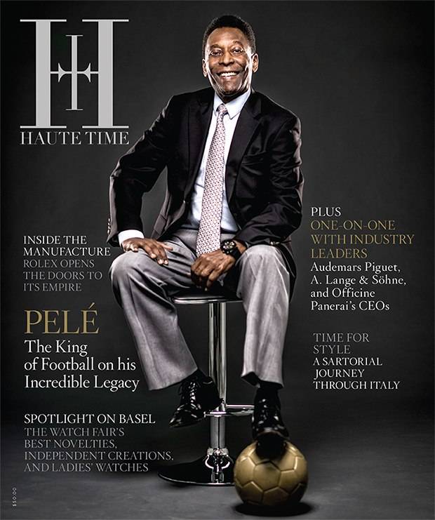 Pelé is on the Cover of Haute Time’s Fourth Issue