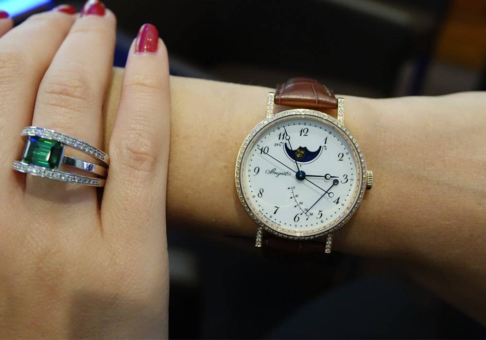 Men’s Watches, Worn By Women:  The Breguet Classique Moon Phase