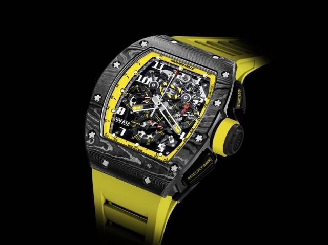 Richard Mille Limited Edition RM 011 Yellow Storm Blows Into US Boutiques