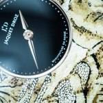 Jaquet Droz Petite Heure Minute Marquetry Elephant Watch Baselworld 2015