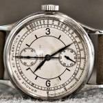 Patek Philippe Ref 130 The Doctor's Single Button Chronograph Watch Phillips Auction One Close Up