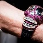 De Grisogono Crazy Skull Pink Watch Baselworld 2015 Wrist