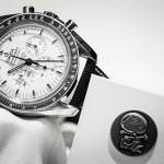 Omega Speedmaster Apollo 13 Silver Snoopy Award Limited Edition Watch Front