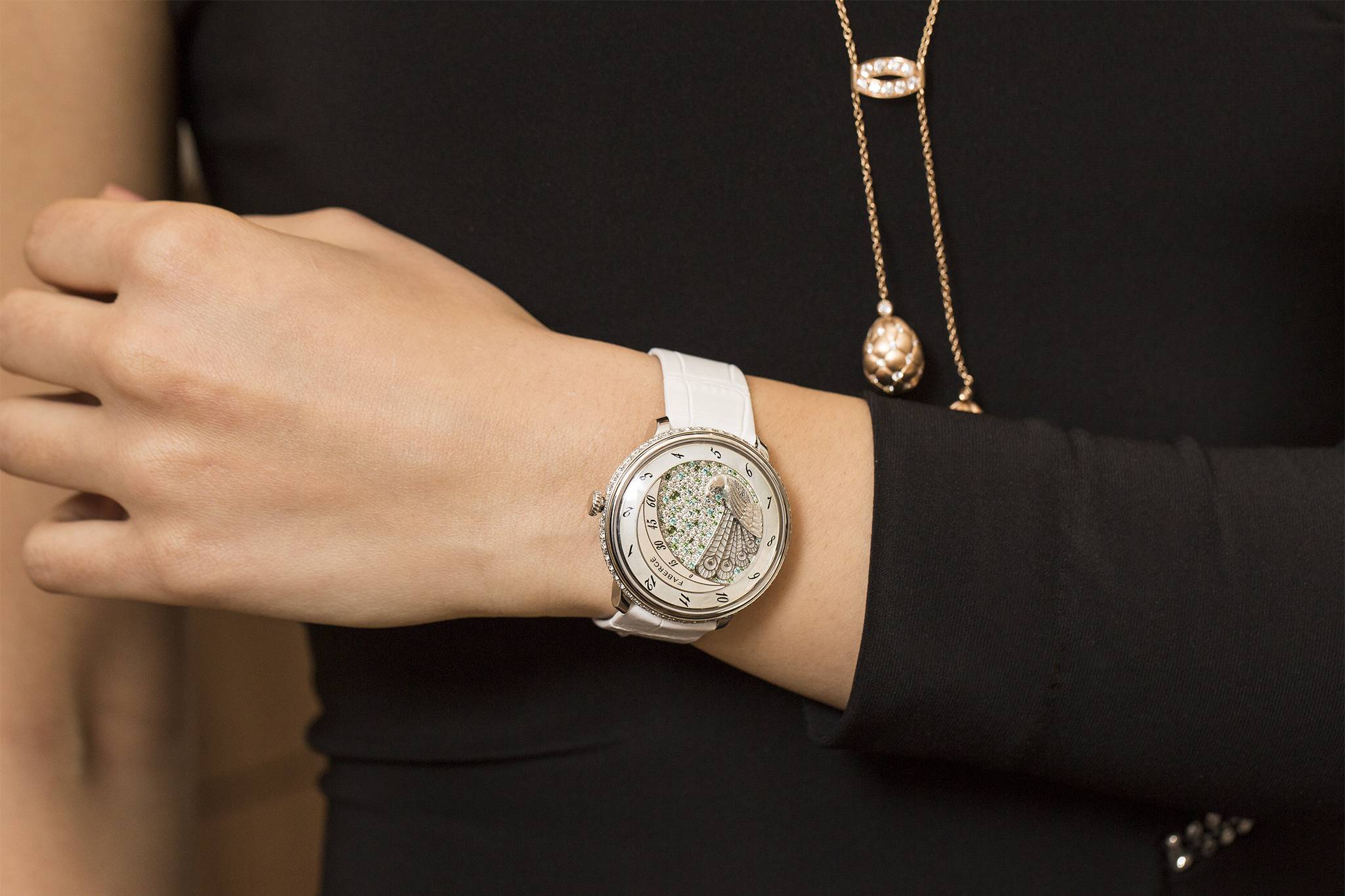 Hands On With The Fabergé Lady Compliquée Peacock Watch