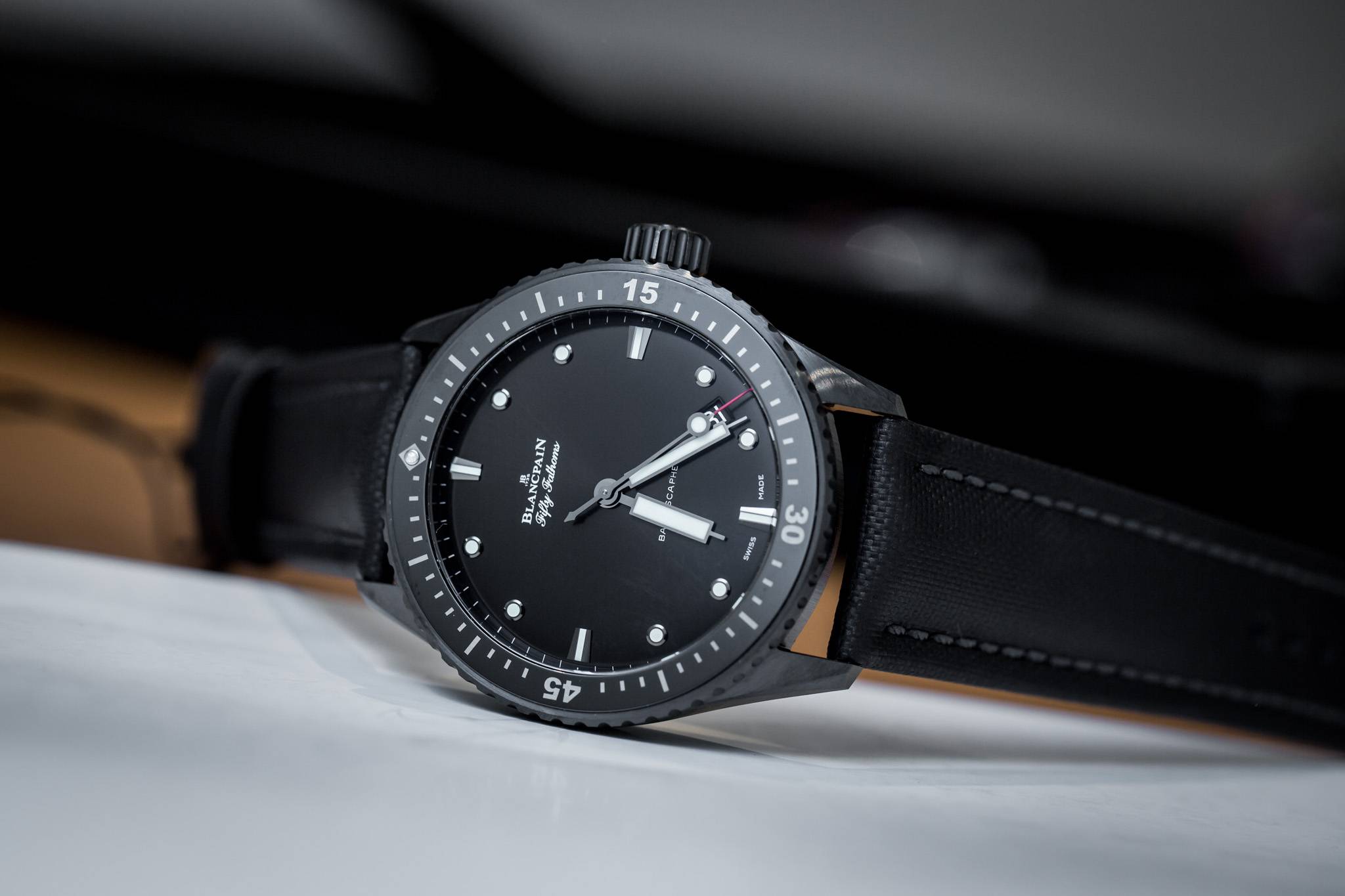 Hands On The Blancpain Fifty Fathoms Bathyscaphe In Ceramic