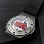 “Red Dot” Bang case-back with The Hour Glass logo inscription