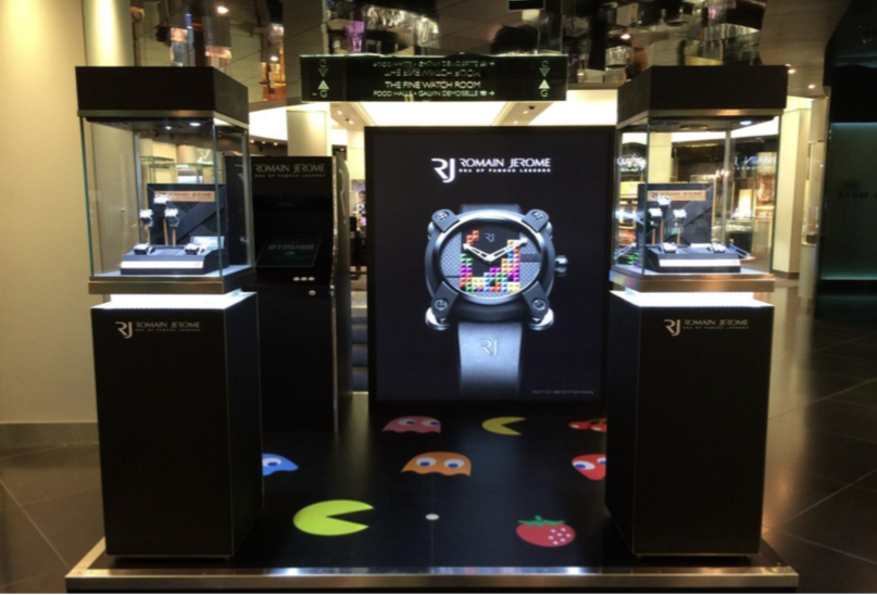 Romain Jerome Scores At Harrods With Retro Video Game-Inspired Pop-Up