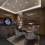 Girard-Perregaux Hour Glass Singapore bar and library for lounging and conversations
