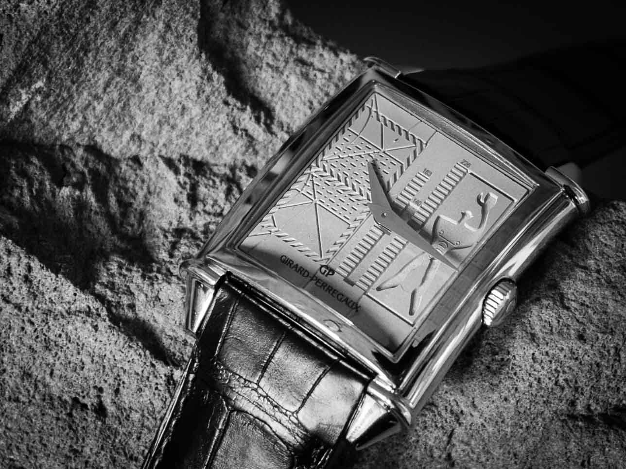Introducing The Girard-Perregaux Vintage 1945 Le Corbusier Limited Edition, A Steel Watch With A Concrete Dial