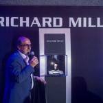 Richard Mille addressing guests at VIP launch of the new RM 07-02 PINK LADY SAPPHIRE