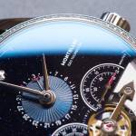 Montblanc Heritage Chronométrie ExoTourbillon Minute Chronograph Vasco da Gama Diamonds Watch Close Up