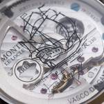 Montblanc Heritage Chronométrie ExoTourbillon Minute Chronograph Vasco da Gama Diamonds Watch Back Close Up